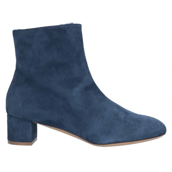 Mansur Gavriel Blue Suede Chelsea Boots, size 37 - Picture 1 of 8